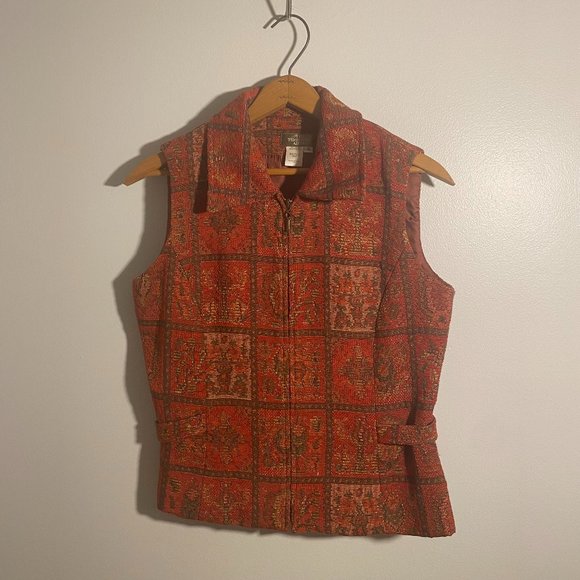 The Territory Ahead Red Zip up Vest - Size 4 - Picture 2 of 12